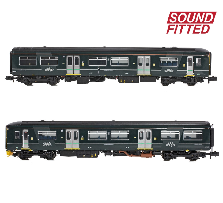 371-337SF Class 150/2 2-Car DMU 150232 GWR Green (FirstGroup) - DCC Sound