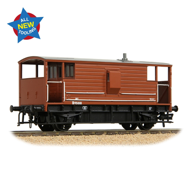 Bachmann 38-977 LMS 20T Brake Van BR Bauxite (Early) No. B950118