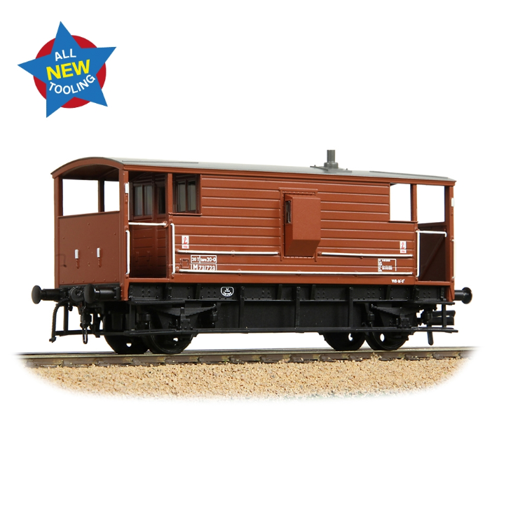 Bachmann 38-978 LMS 20T Brake Van BR Bauxite (Late) No. M731723