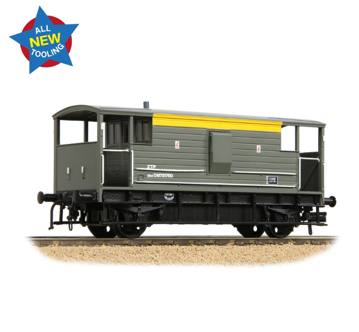 Bachmann 38-979 LMS 20T Brake Van BR Engineers Grey & Yellow No. DM731790