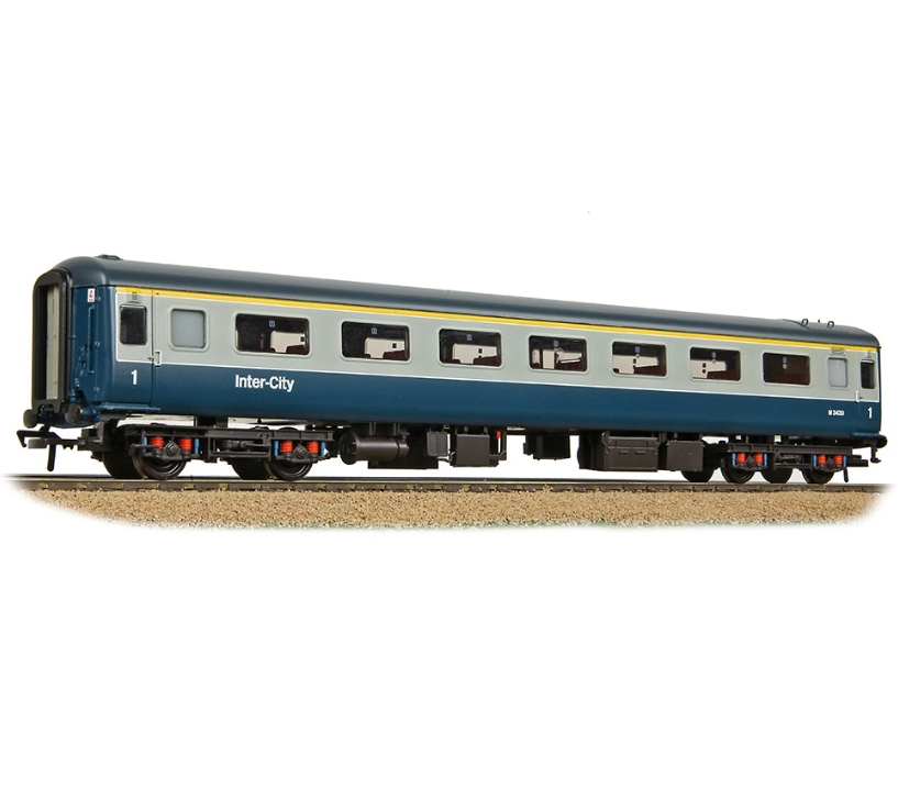 Bachmann 39-650A BR Mk2F FO First Open BR Blue & Grey (Inter-City) No.M3430