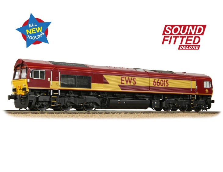 50-000SFX Class 66/0 66015 EWS Diesel Locomotive - Deluxe DCC Sound