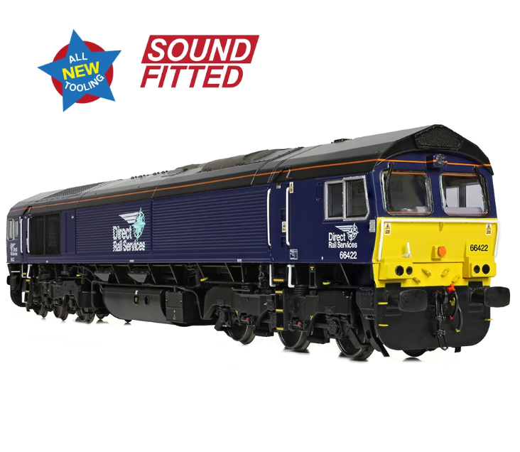 50-010SF Class 66/4 66422 'Max Joule 1958-1999' DRS Compass (Small Logo) Diesel Locomotive - DCC Sound