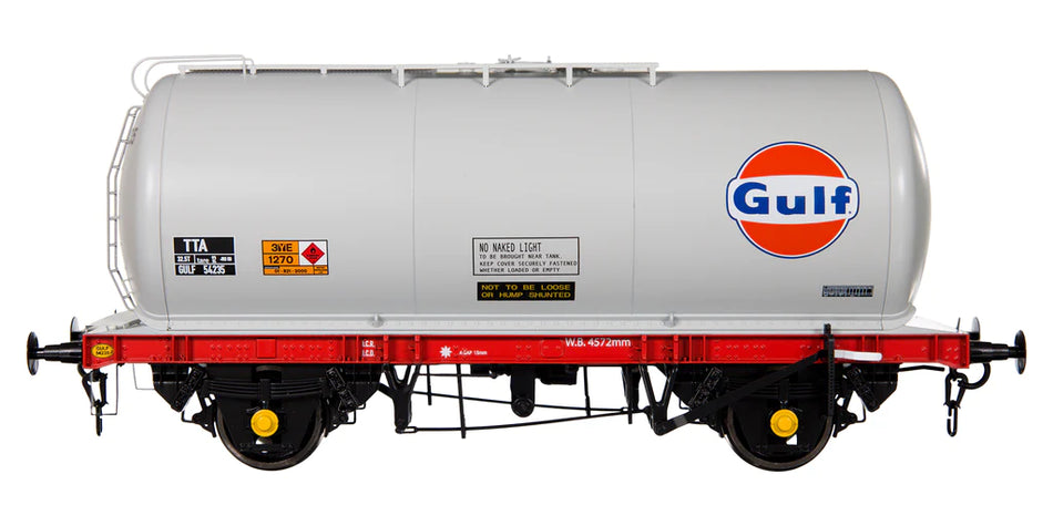 7F-064-011 - Dapol 45T TTA Tank Wagon GULF (Gulf Red/Grey) O Gauge