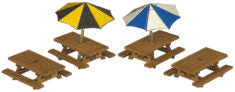Metcalfe - N Gauge Picnic Tables - PN810
