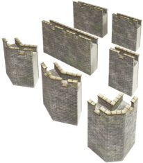 Metcalfe PO293 Castle Curtain Walls OO/HO