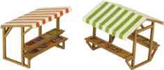 Metcalfe - OO/HO Market Stalls - PO530