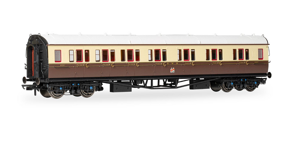 R40467 GWR Collett Coaches Corridor Composite LH No.6521