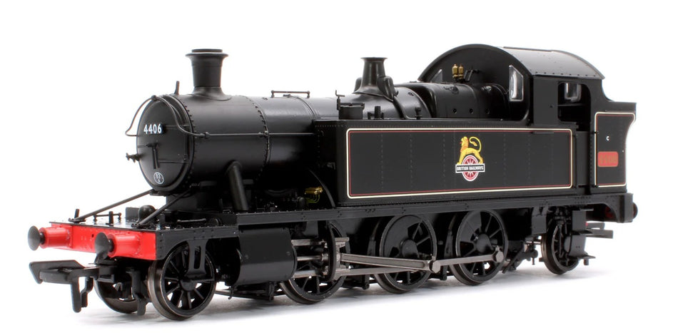 Rapido Trains UK 951007 GWR 44XX ‘Small Prairie’ BR Early Crest Lined Black No.4406 2-6-2T Steam Locomotive