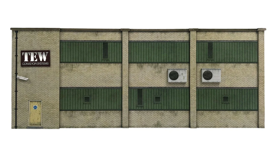 KX018 OO Ultra-Low Relief Modern Industrial Unit Model Kit