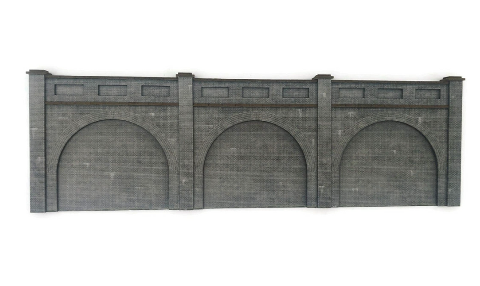KX076 OO Low Relief Brick Railway Arches (Pack of 3) Model Kit