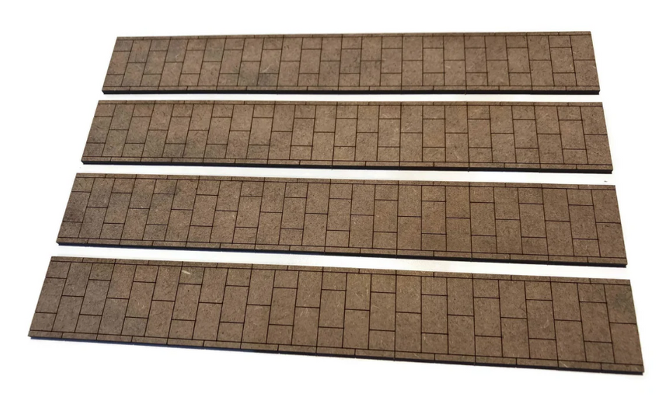 LX217 Laser Cut MDF Pavement Strips Model Kit