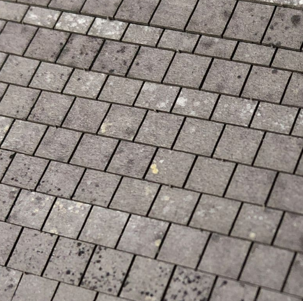 LX415 OO/HO Lightly Weathered Roof Slates Model Kit