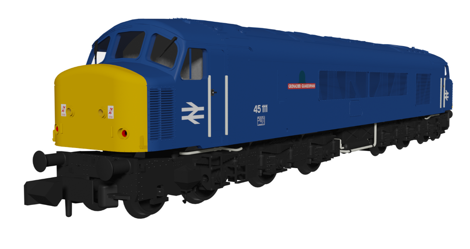 948109  Class 45 45111 “Grenadier Guardsman” BR Blue With Sealed Beam Headlights