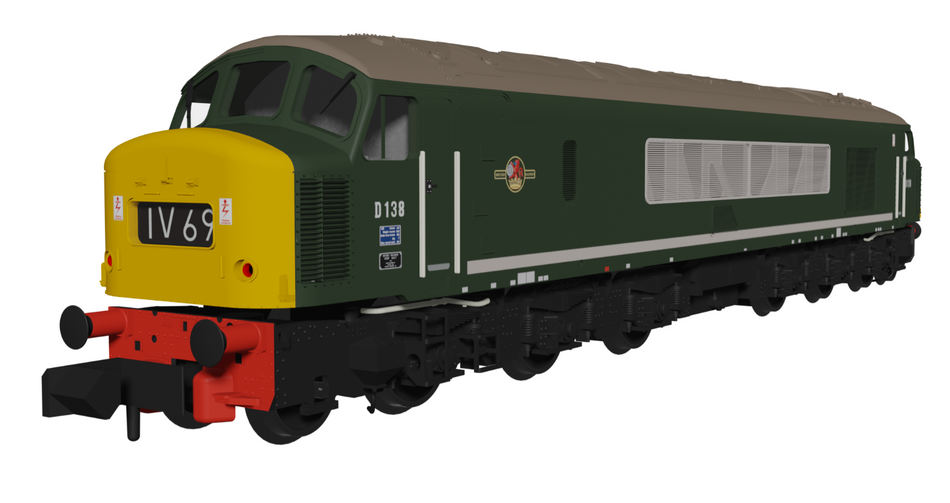 948203 Class 46 D138 BR Green With Full Yellow Ends