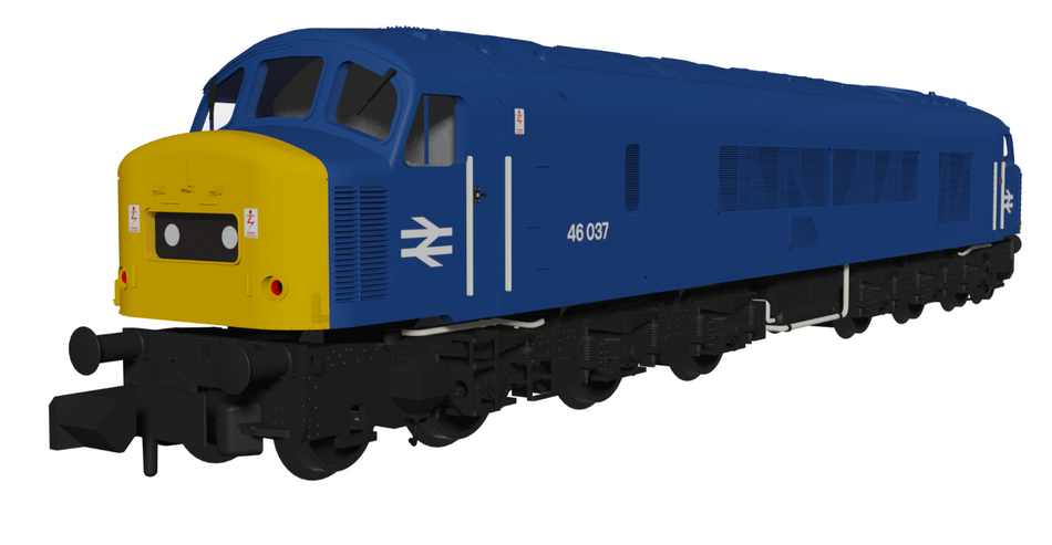 948205 Class 46 46037 BR Blue With Domino Headcodes