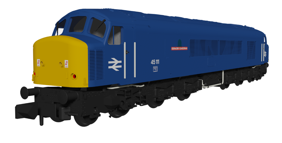 948609 Class 45 45111 “Grenadier Guardsman” BR Blue With Sealed Beam Headlights