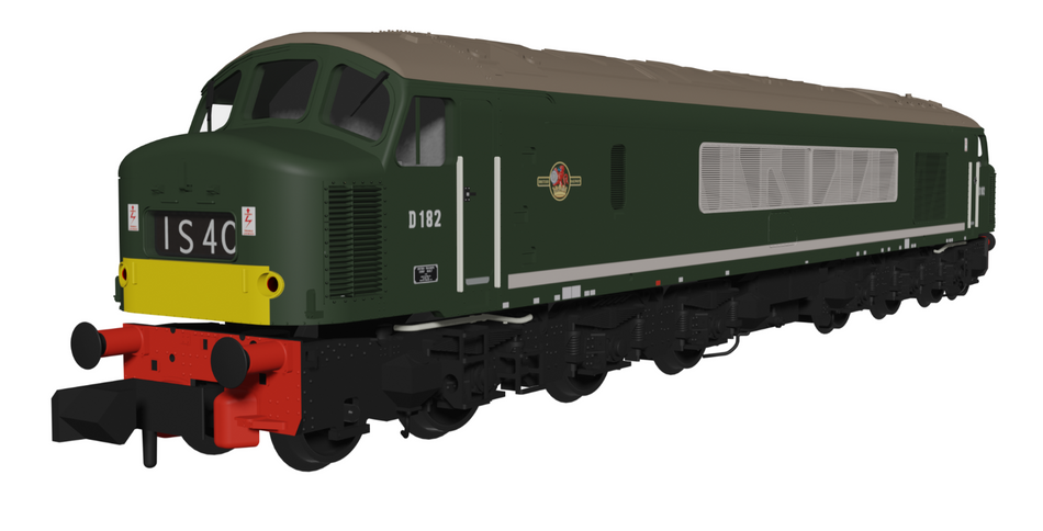 948702 Class 46 D182 BR Green With Small Yellow Panels