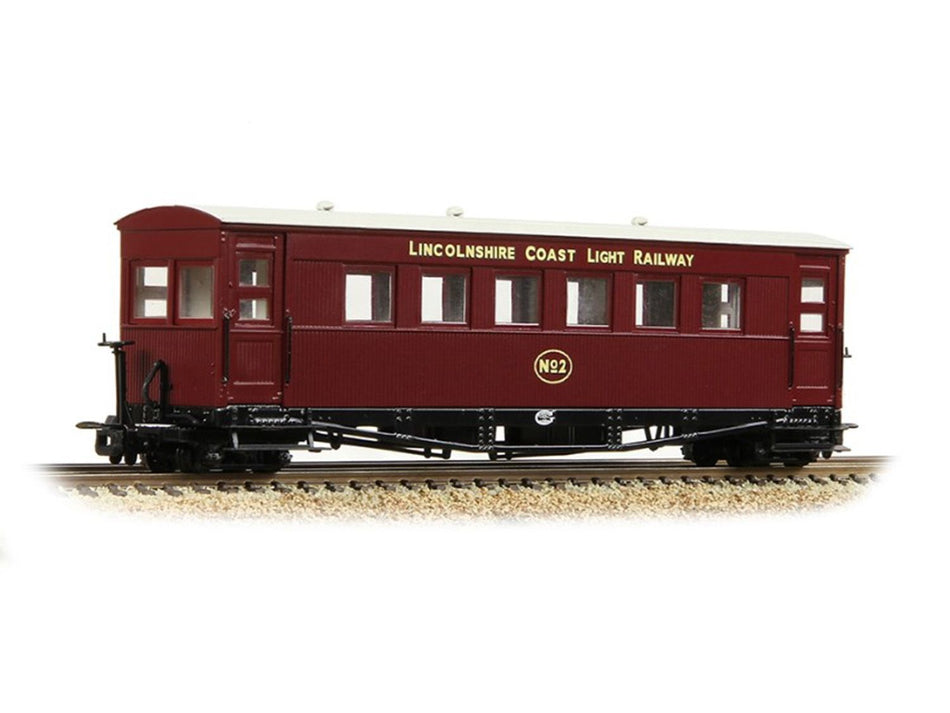 Bachmann 394-028 Gloucester Bogie Coach Lincolnshire Coast L.R. Maroon
