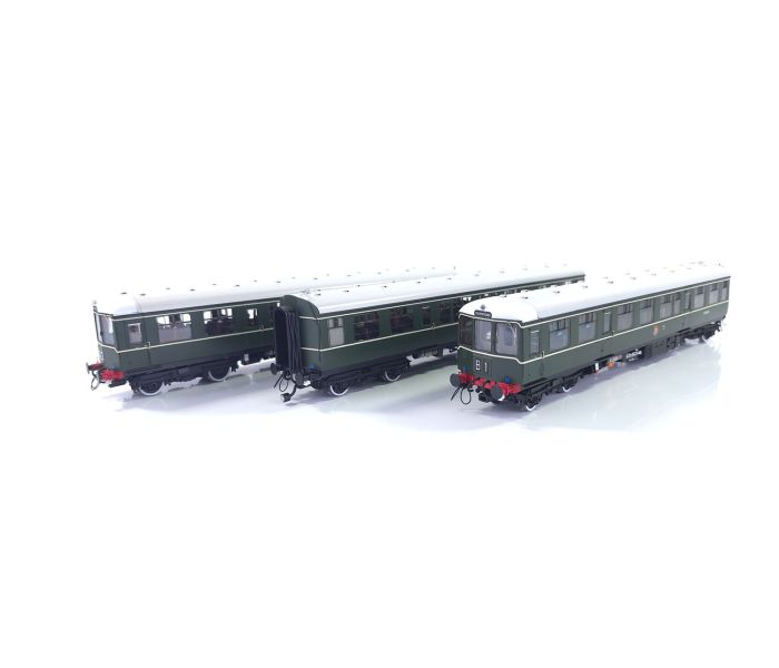 Heljan 1450 Class 104 3 Car DMU M50422/M59134/M50426 BR Early Green