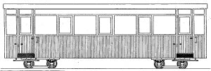 Dundas - OO-9 Welsh Highland Rly Bogie Coach - DM40