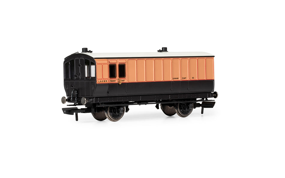 R40295 L&SWR 4 Wheel Brake Luggage Coach No.82