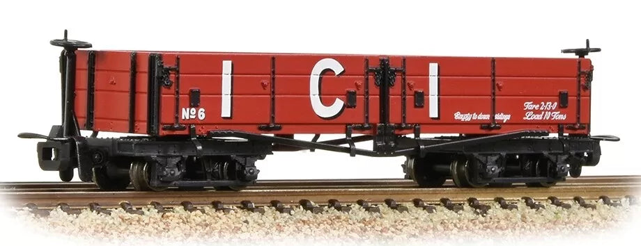 393-056 Bachmann D Class Open Bogie Wagon ‚ÄúICI‚Äù Red
