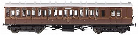4P-020-002 GWR Toplight Mainline City Lined Crimson 3rd Brake 3748 Set 1