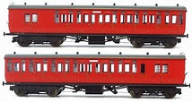 Dapol 4P-020-502 GWR Toplight Mainline City BR Maroon 2nd Brake 3758 S6