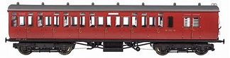 Dapol 4P-020-501 GWR Toplight Mainline City BR Maroon 2nd Brake 3757 S6