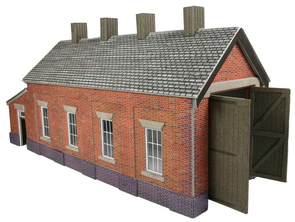 Metcalfe - Engine Shed - Brick - Single Road - PO331